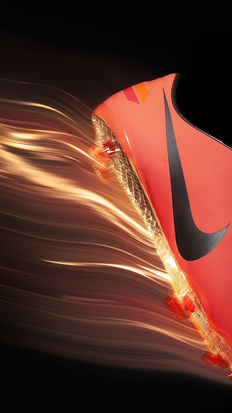 Red and White Nike Shoe. Wallpaper in 750x1334 Resolution