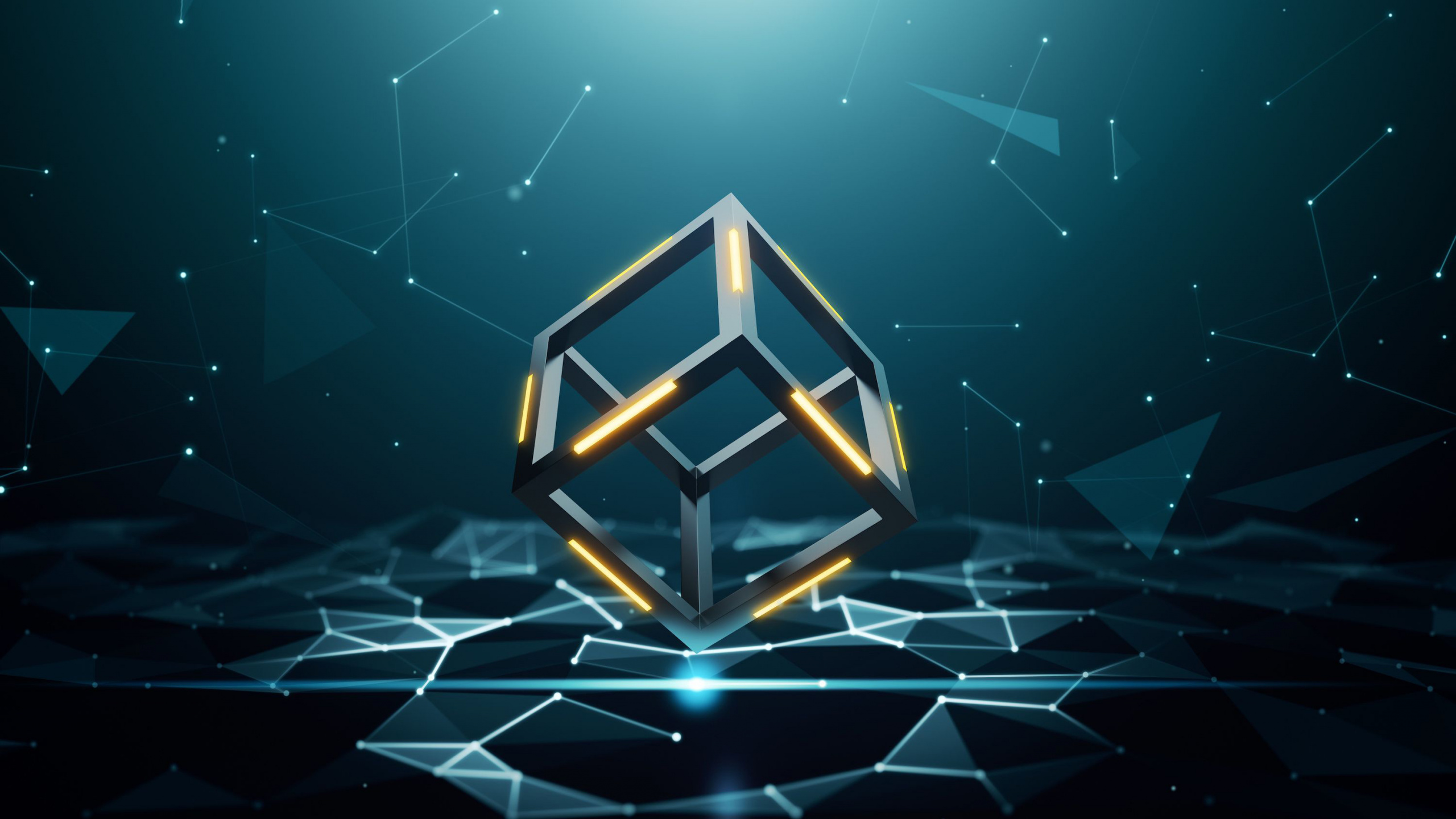 Illustration de Diamant Bleu et Blanc. Wallpaper in 2560x1440 Resolution