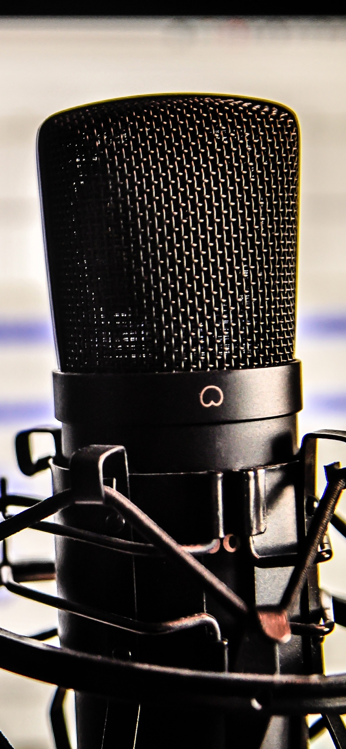 Microphone, Audio Equipment, Recording Studio, Electronic Device, Technology. Wallpaper in 1125x2436 Resolution