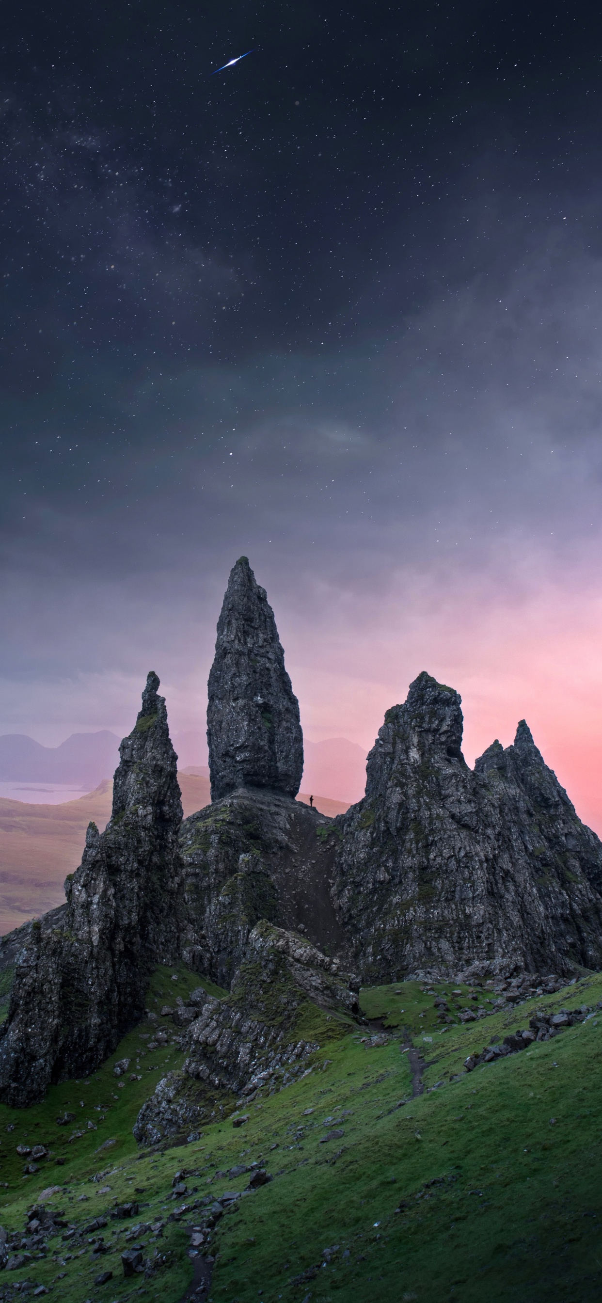 Cloud, Natural Landscape, Old Man of Storr, Rock, Mountain. Wallpaper in 1242x2688 Resolution