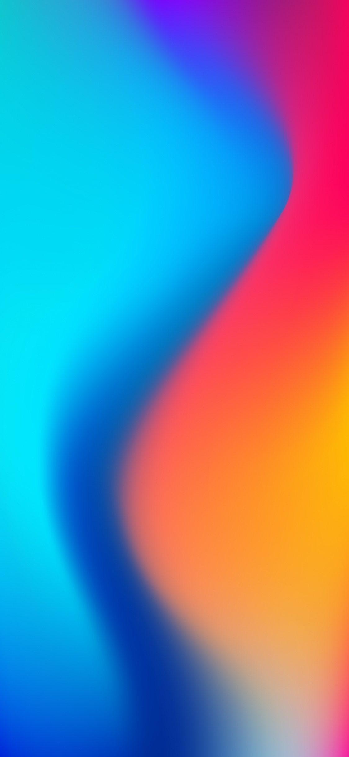 IOS, IOS 11, Apple, la Pureté de la Couleur, Blue. Wallpaper in 1125x2436 Resolution
