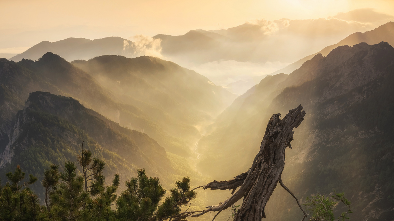 Natur, Bergigen Landschaftsformen, Naturlandschaft, Hochland, Baum. Wallpaper in 1366x768 Resolution