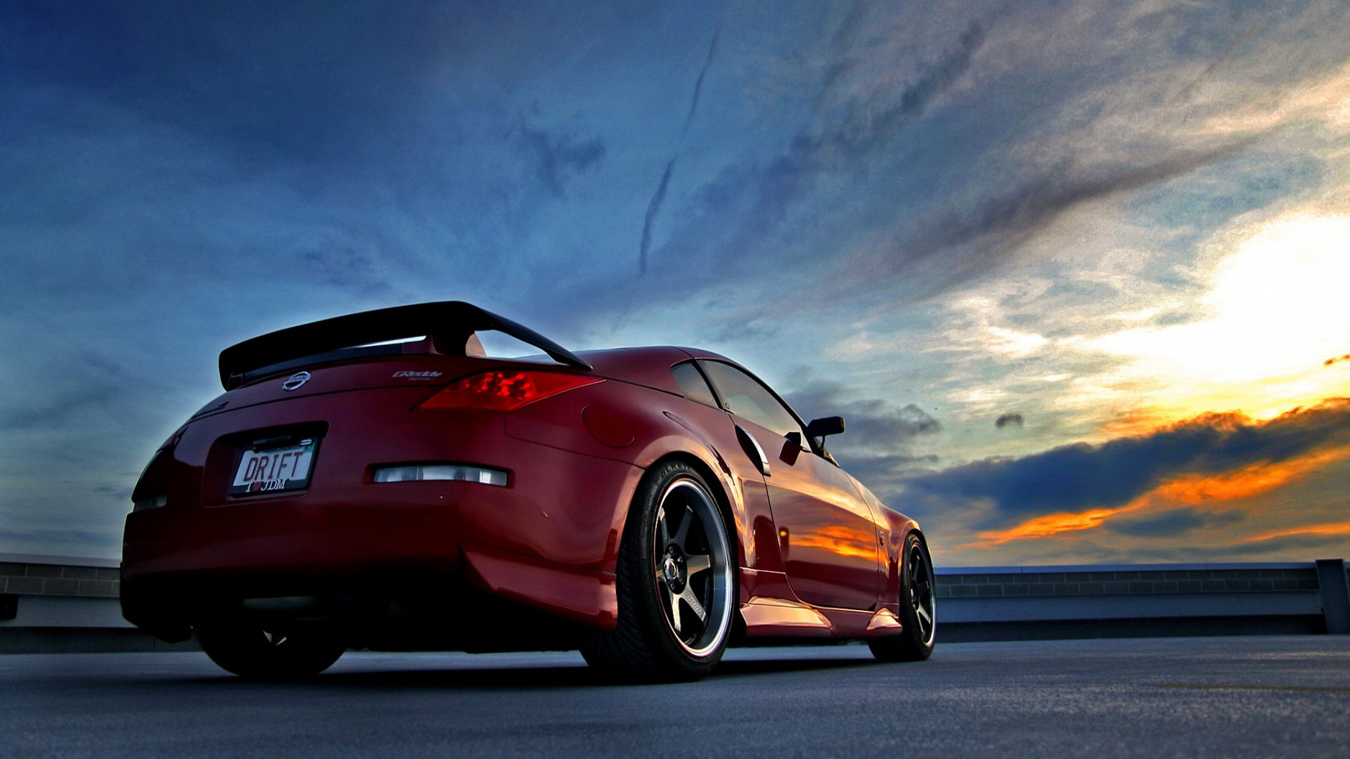 Porsche 911 Rouge Sur Route. Wallpaper in 1920x1080 Resolution