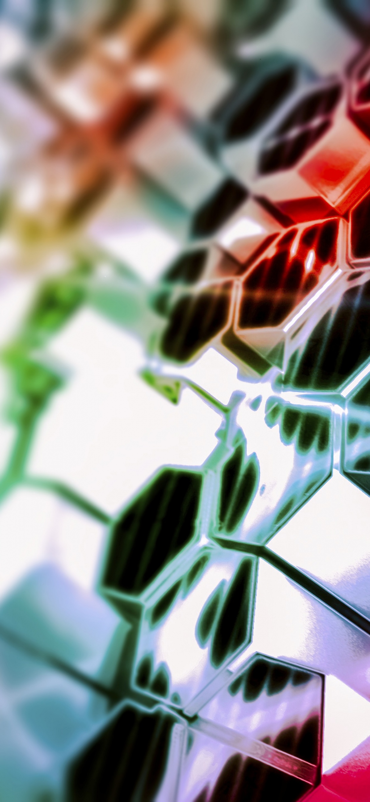 Red and Silver Square Ornament. Wallpaper in 1242x2688 Resolution