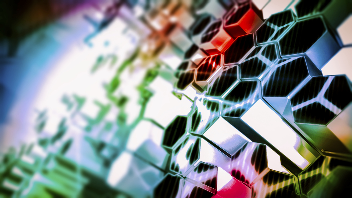 Red and Silver Square Ornament. Wallpaper in 1366x768 Resolution