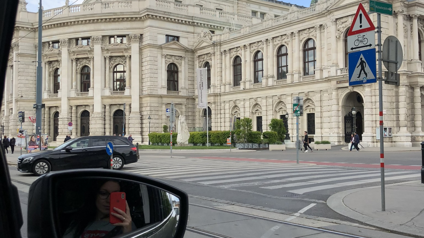 Burgtheater, Cars, Automotive Mirror, Glass, Automotive Side-view Mirror. Wallpaper in 1366x768 Resolution