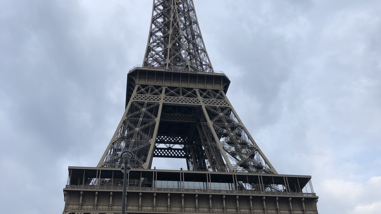 Paris, Eiffel Tower, Tower, Illustration, Daytime. Wallpaper in 1280x720 Resolution