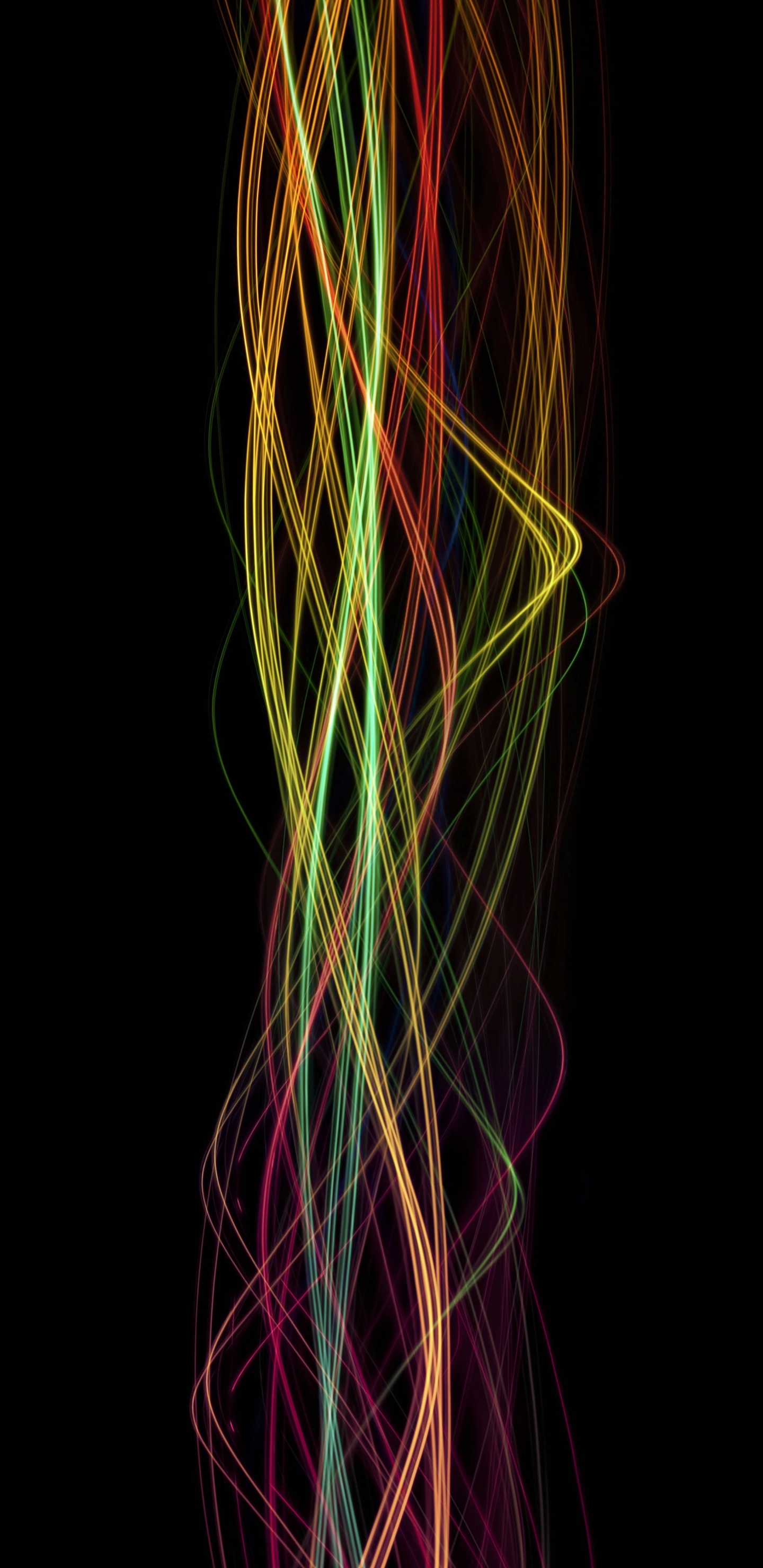 Blue Red and Yellow Light. Wallpaper in 1440x2960 Resolution