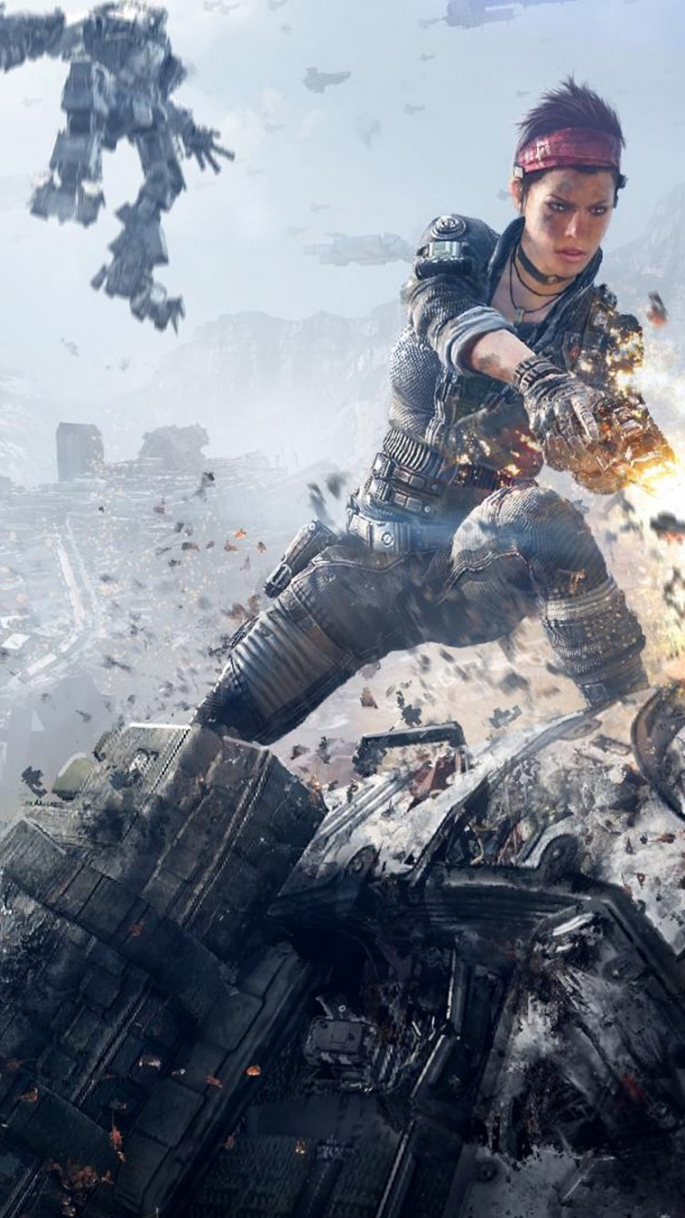 Titanfall, Titanfall 2, Xbox One, Pc-Spiel, Strategie-video-Spiel. Wallpaper in 750x1334 Resolution