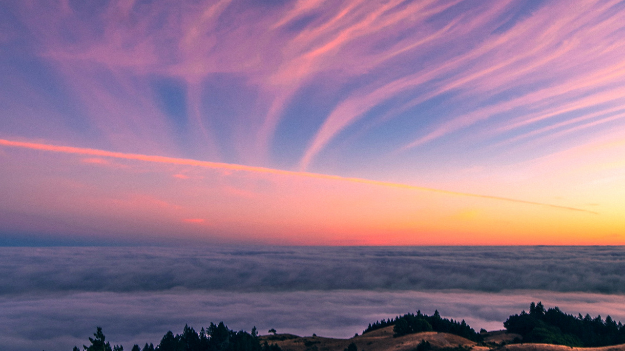 Natur, Ästhetik, Cloud, Atmosphäre, Naturlandschaft. Wallpaper in 1280x720 Resolution