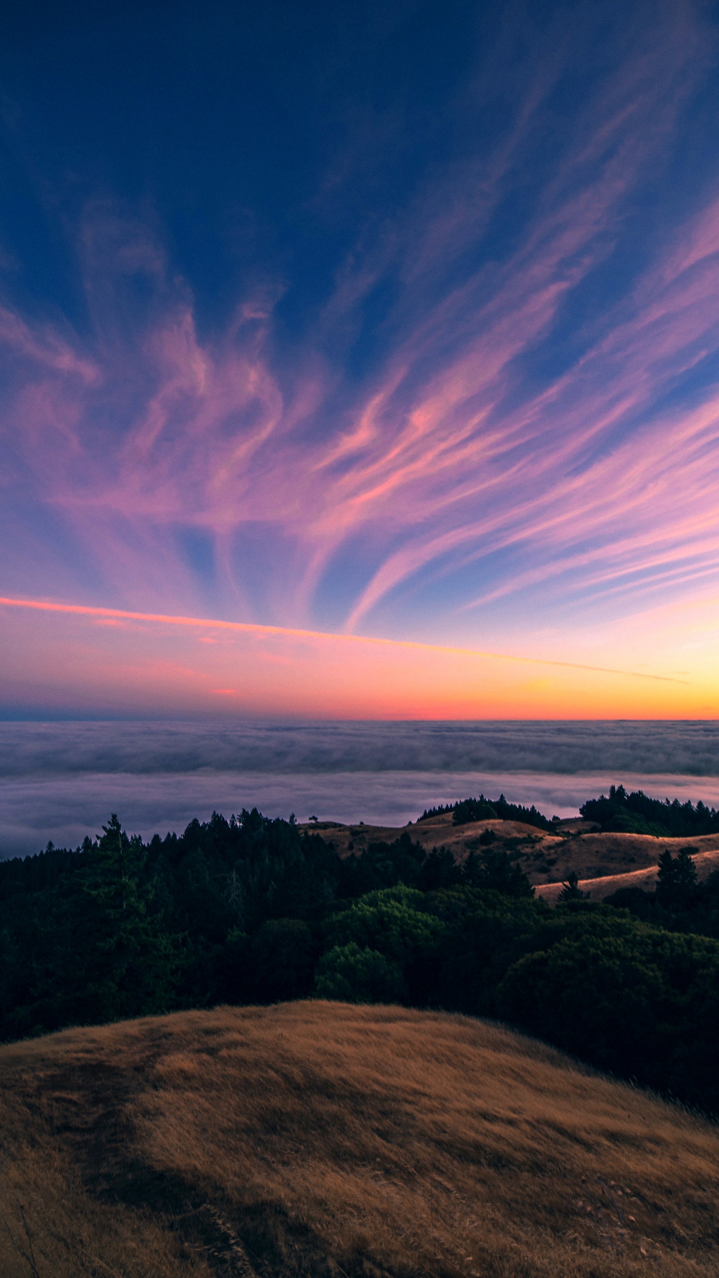 Nature, Aesthetics, Cloud, Atmosphere, Natural Landscape. Wallpaper in 1440x2560 Resolution