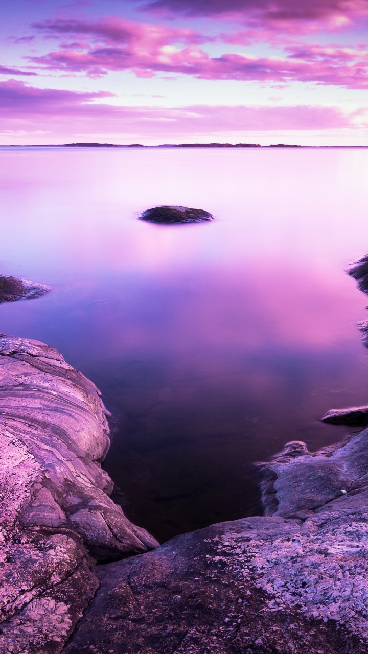 Cuerpo de Agua, Naturaleza, Paisaje Natural, Morado, Mar. Wallpaper in 720x1280 Resolution