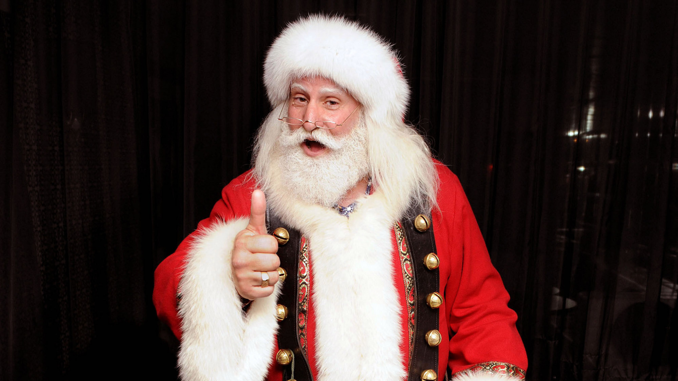 Santa Claus, El Día De Navidad, Polo Norte, Reno, Navidad. Wallpaper in 1366x768 Resolution