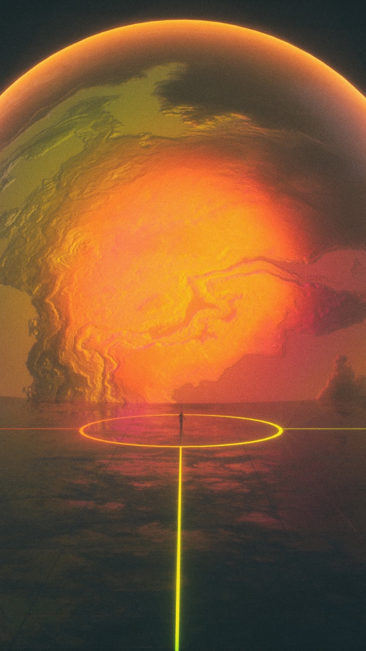 Planeta Azul y Verde Con Luz. Wallpaper in 720x1280 Resolution