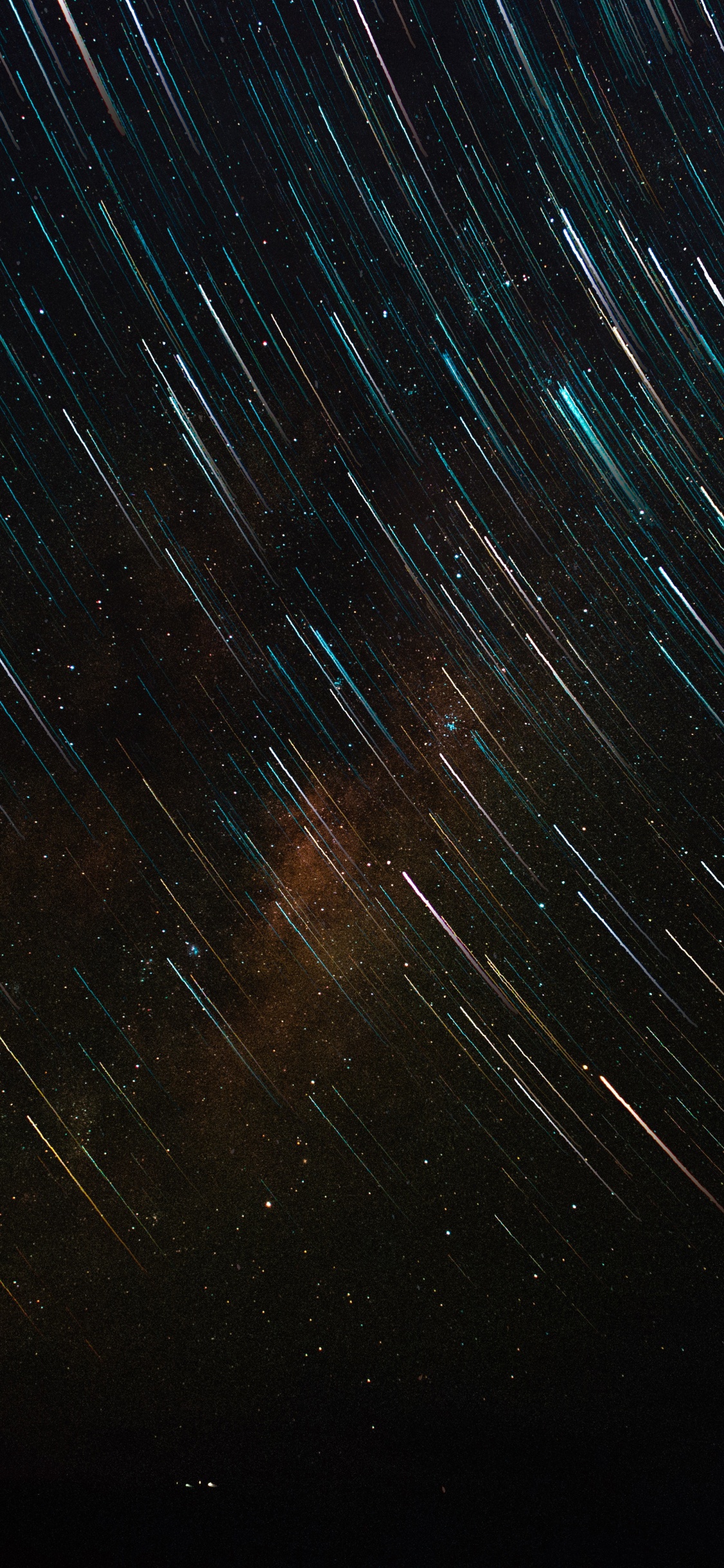 星的踪迹, 明星, 黑色的, 气氛, 空间 壁纸 1125x2436 允许