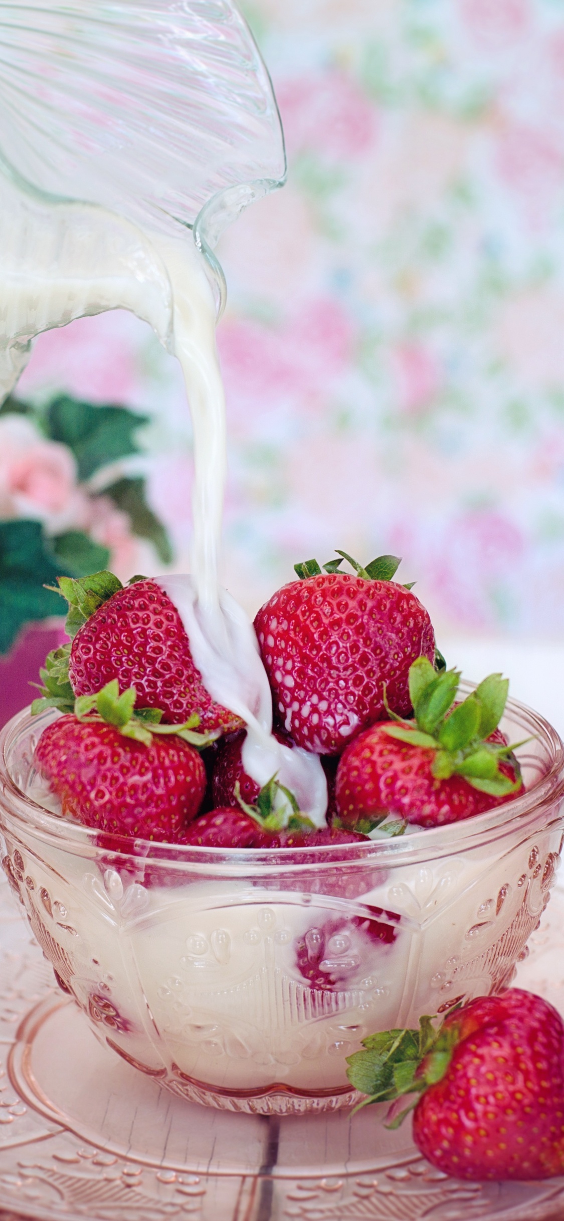 Leche, Crema, Postre, Alimento, Taza de Té. Wallpaper in 1125x2436 Resolution