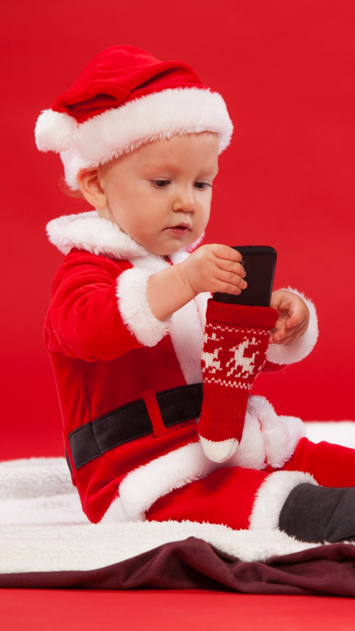 El Día De Navidad, Santa Claus, Regalo, Navidad, Ded Moroz. Wallpaper in 720x1280 Resolution