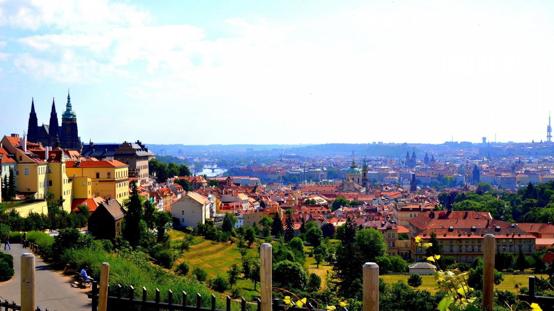Aerial View of City During Daytime. Wallpaper in 1920x1080 Resolution