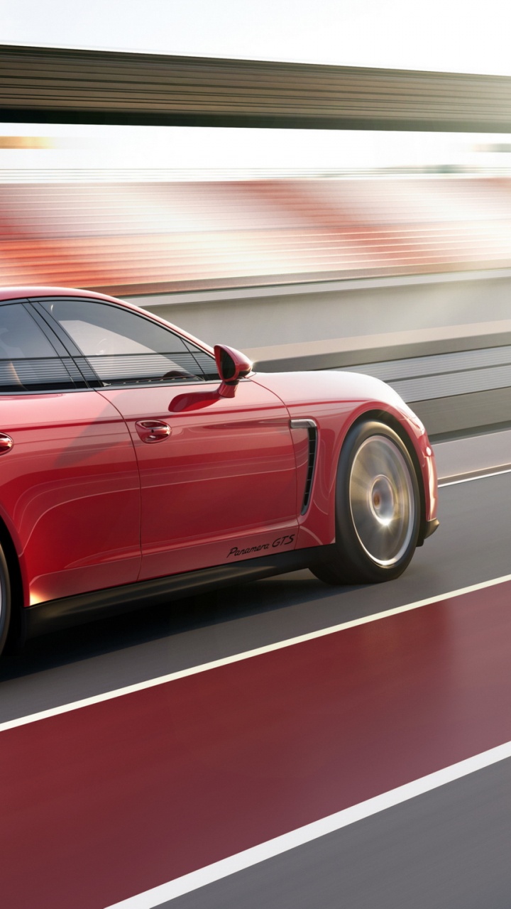 Red Porsche 911 on Road. Wallpaper in 720x1280 Resolution