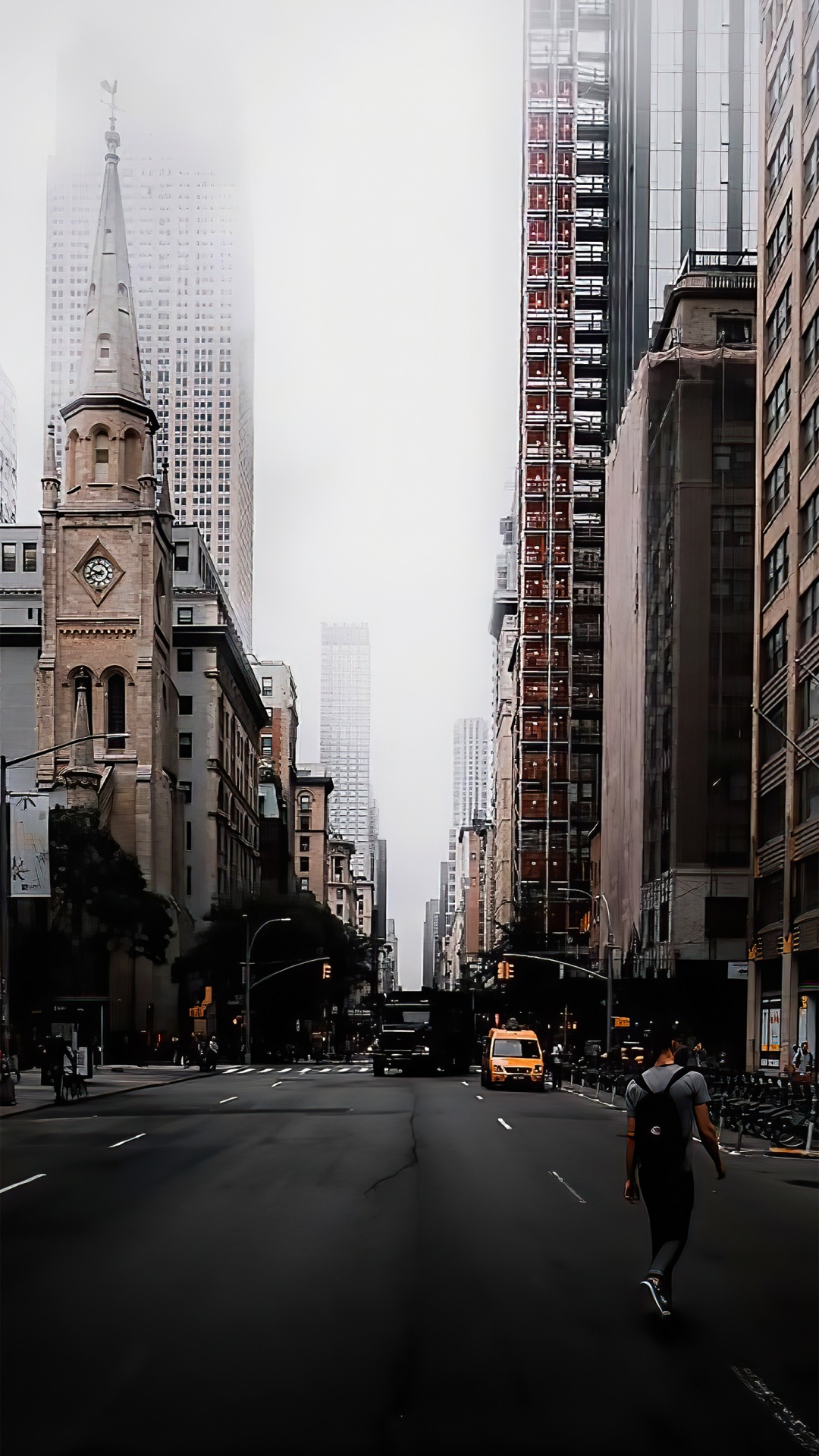 Building, Skyscraper, Daytime, Cars, Tower Block. Wallpaper in 1080x1920 Resolution