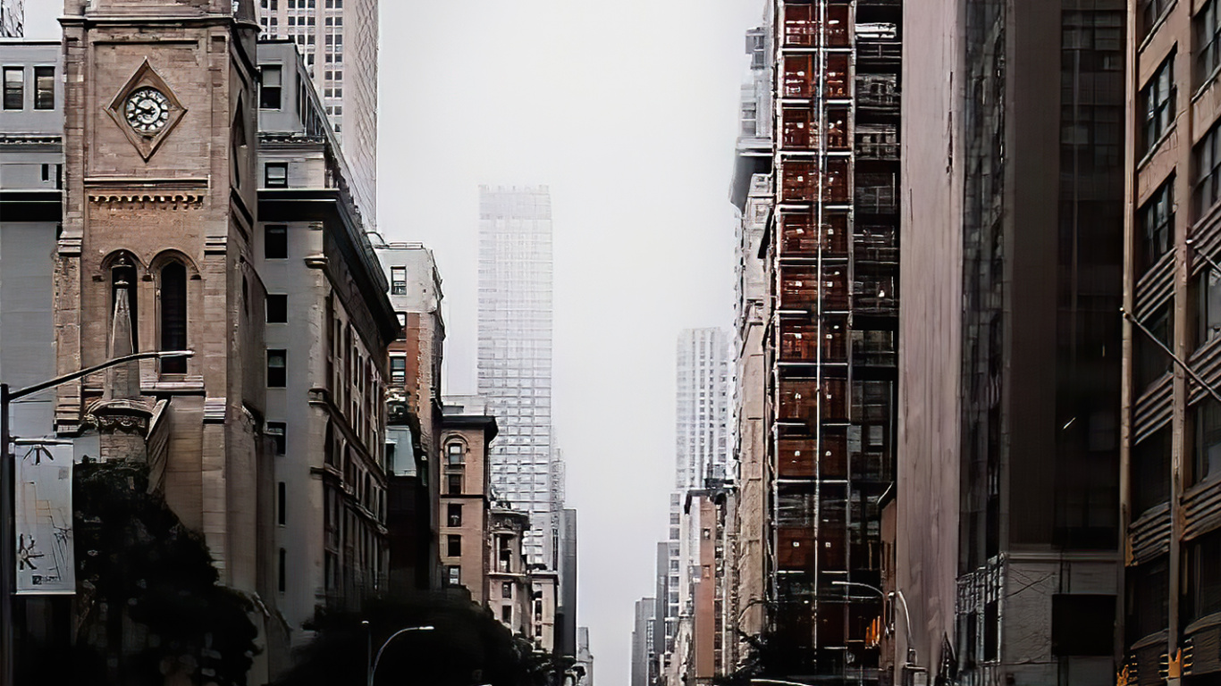 Edificio, Coche, Torre de Bloques, la Superficie de la Carretera, Calle. Wallpaper in 1366x768 Resolution
