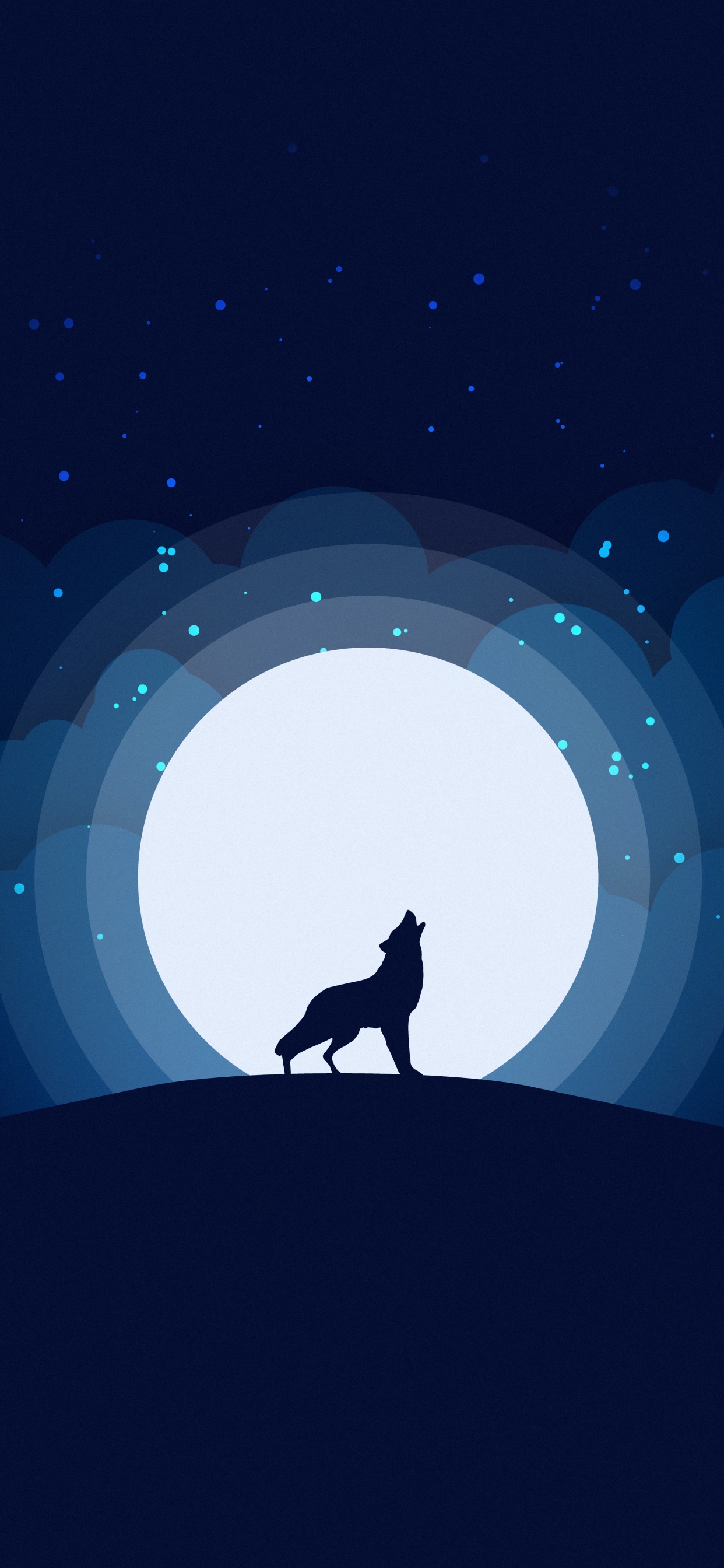 Silhouette of Man Standing on Blue and White Light. Wallpaper in 1242x2688 Resolution