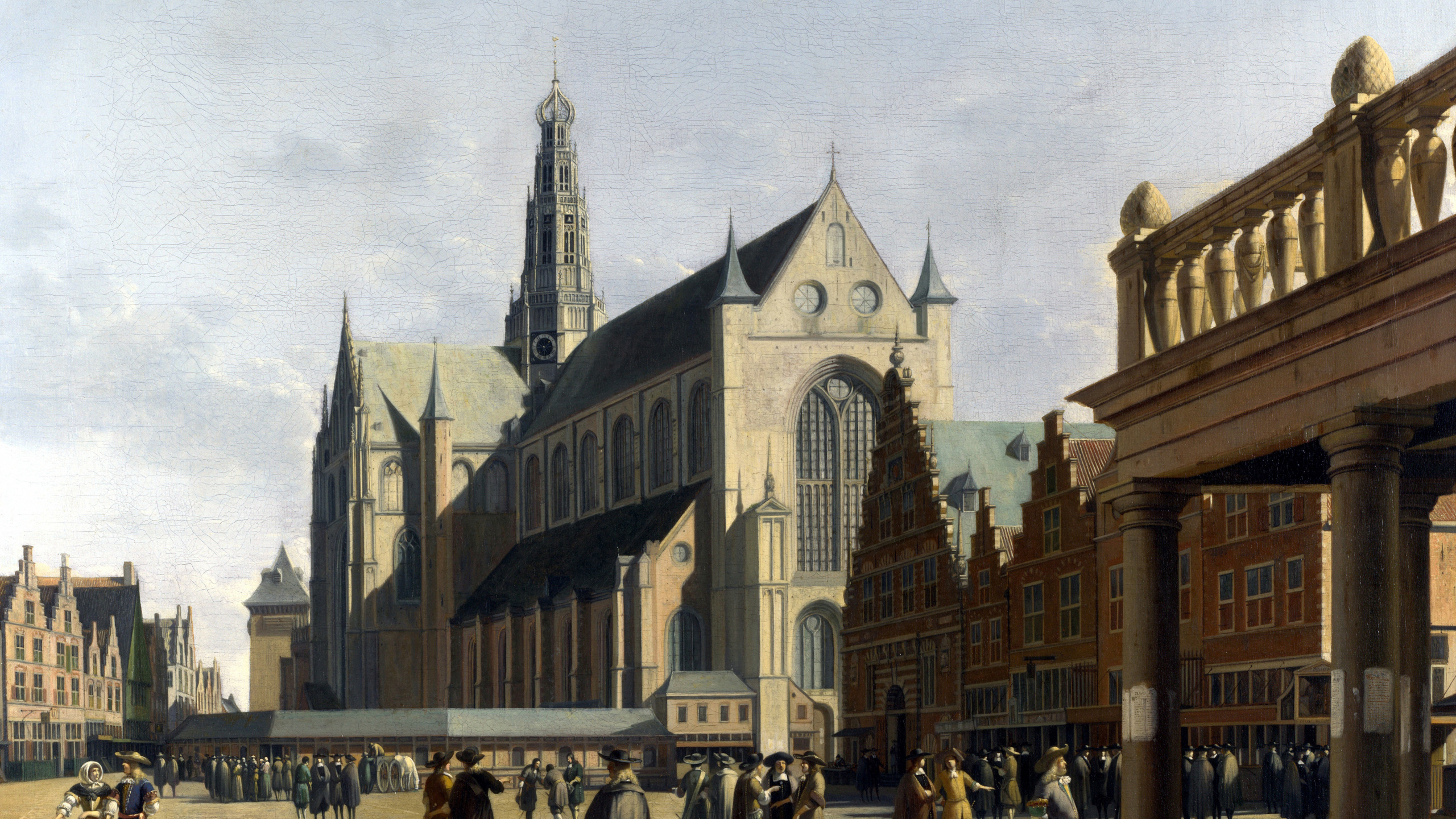 Gente Caminando en la Calle Cerca Del Edificio de Hormigón Marrón Durante el Día. Wallpaper in 2560x1440 Resolution