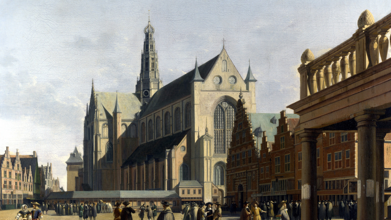 Personnes Marchant Dans la Rue Près D'un Bâtiment en Béton Brun Pendant la Journée. Wallpaper in 1366x768 Resolution