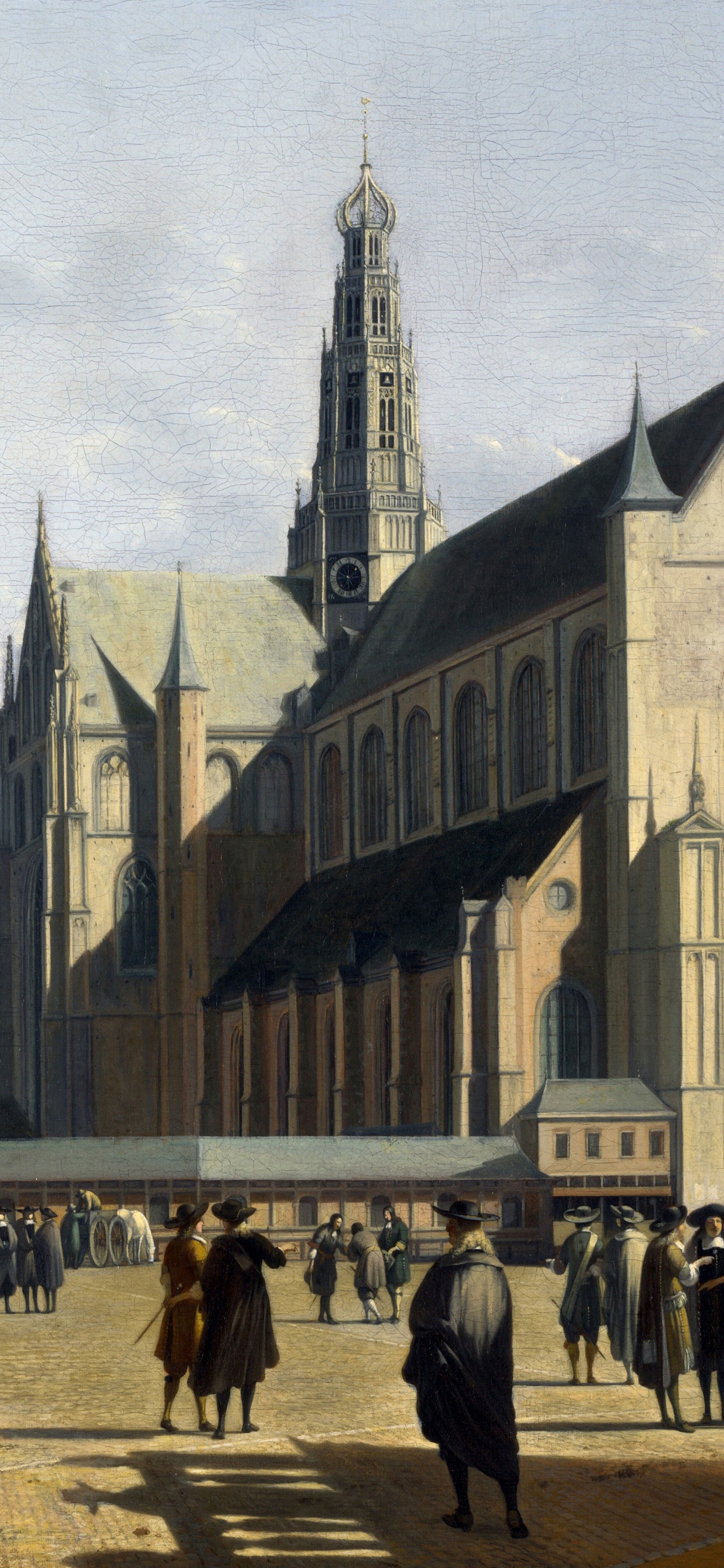 Leute, Die Tagsüber in Der Nähe Eines Braunen Betongebäudes Auf Der Straße Gehen. Wallpaper in 1242x2688 Resolution