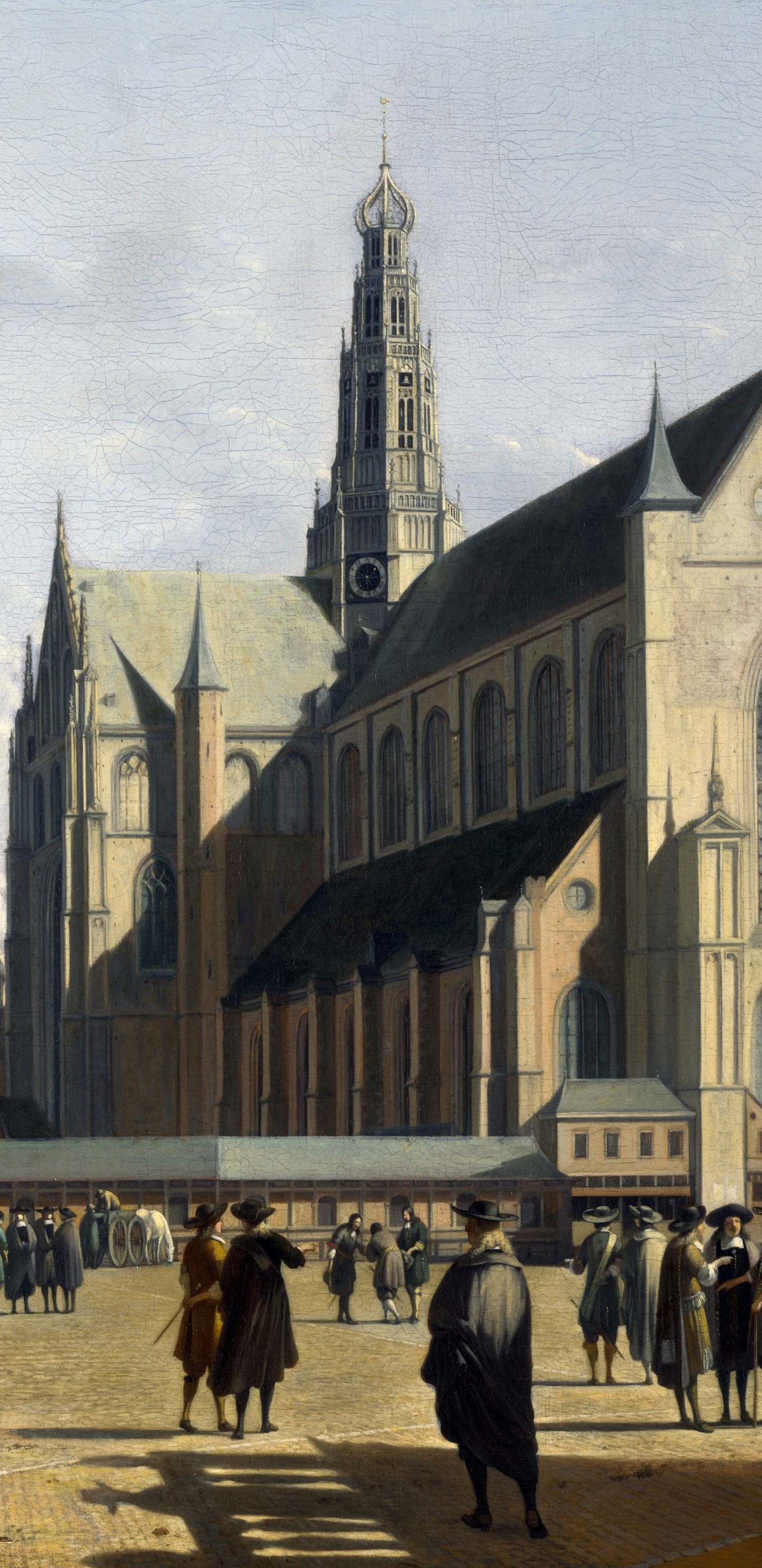 Leute, Die Tagsüber in Der Nähe Eines Braunen Betongebäudes Auf Der Straße Gehen. Wallpaper in 1440x2960 Resolution