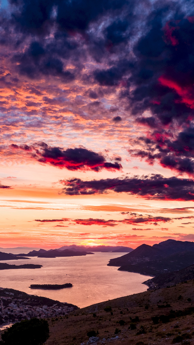 KAZKA, Cloud, Afterglow, Nature, Sunset. Wallpaper in 750x1334 Resolution