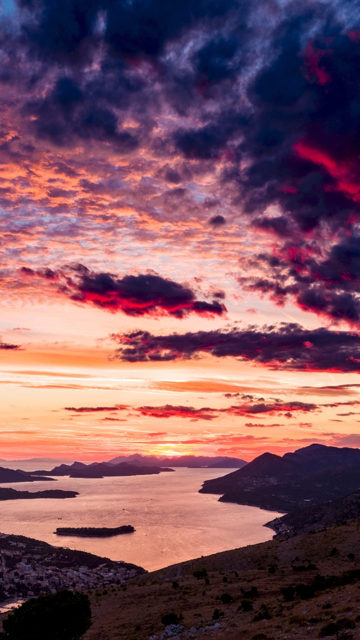 ALGUNA COSA, Afterglow, Naturaleza, Puesta, Paisaje Natural. Wallpaper in 720x1280 Resolution