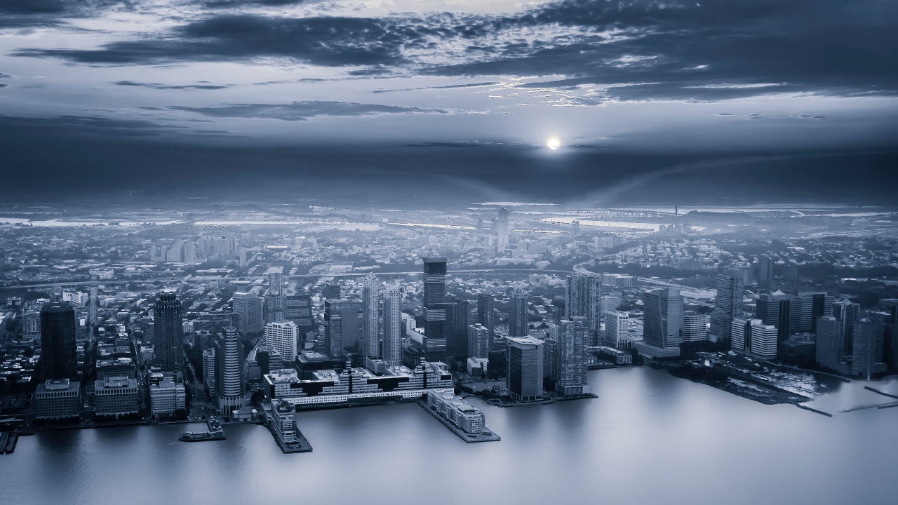 Stadtlandschaften, Stadtgebiet, Metropole, Wolkenkratzer, Tageszeit. Wallpaper in 1280x720 Resolution