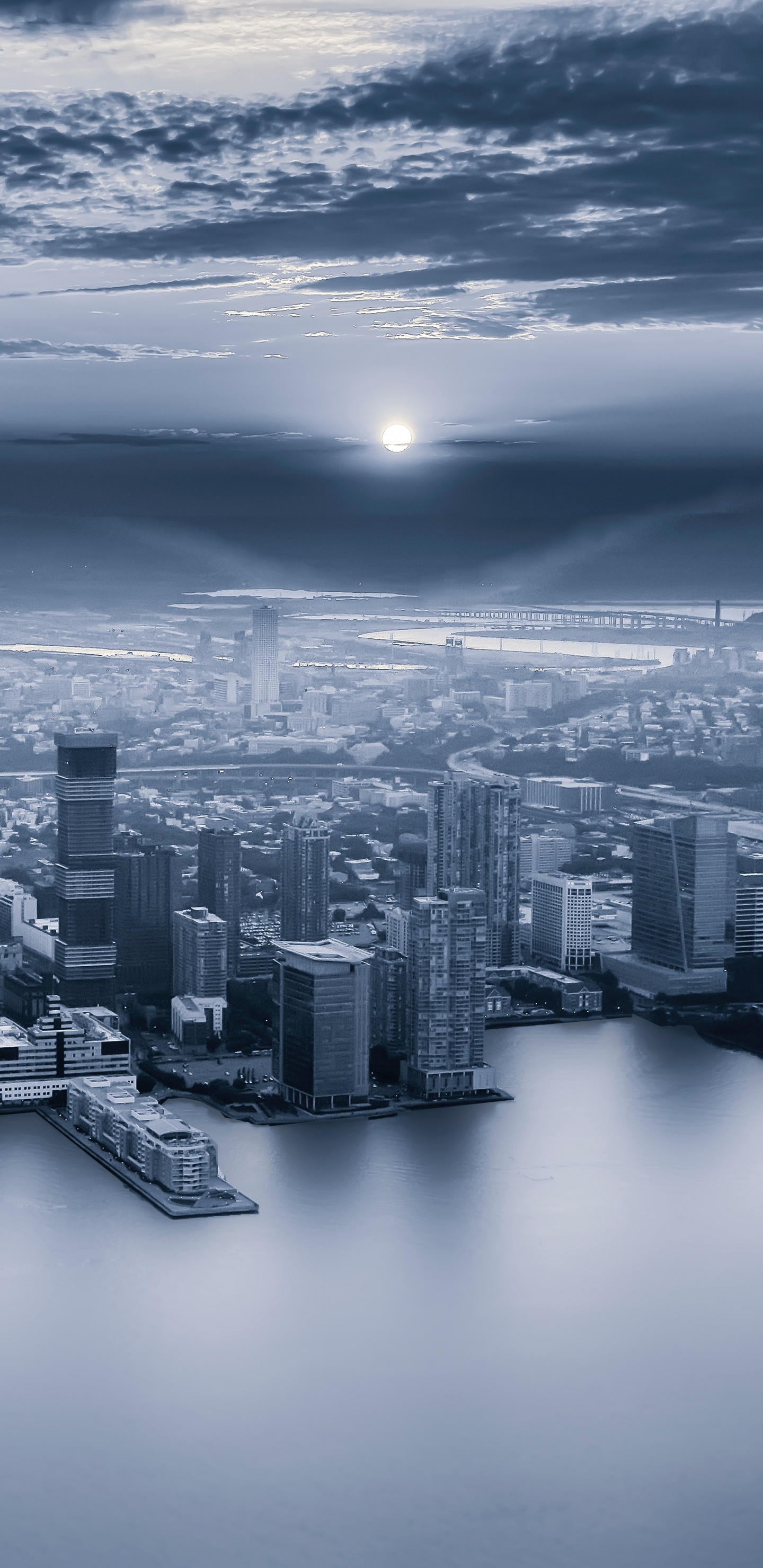 Stadtlandschaften, Stadtgebiet, Metropole, Wolkenkratzer, Tageszeit. Wallpaper in 1440x2960 Resolution