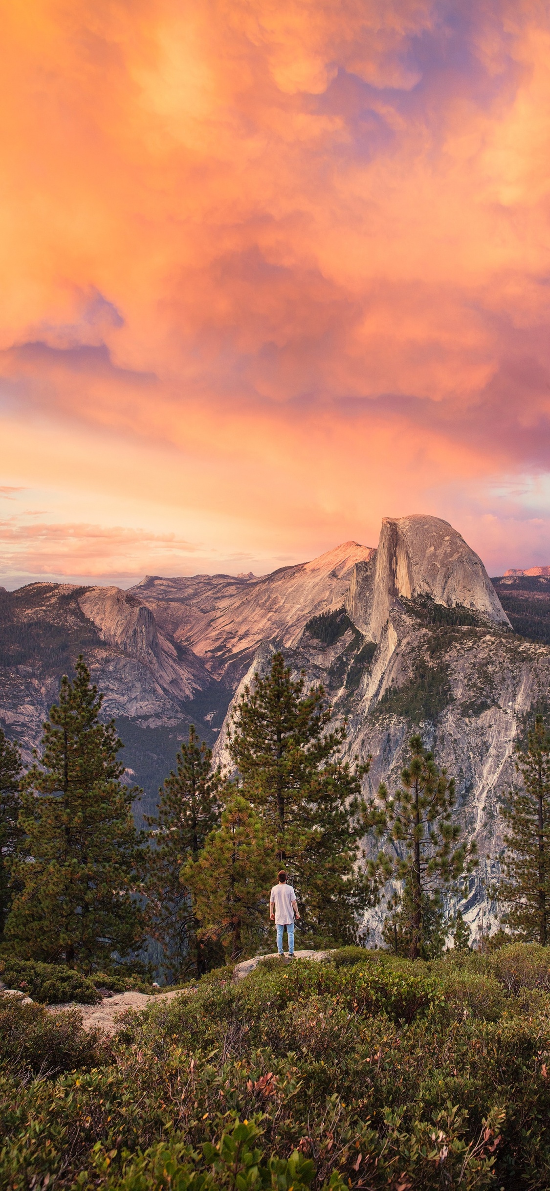 Cloud, Hochland, Natur, Alpen, Sonnenuntergang. Wallpaper in 1125x2436 Resolution