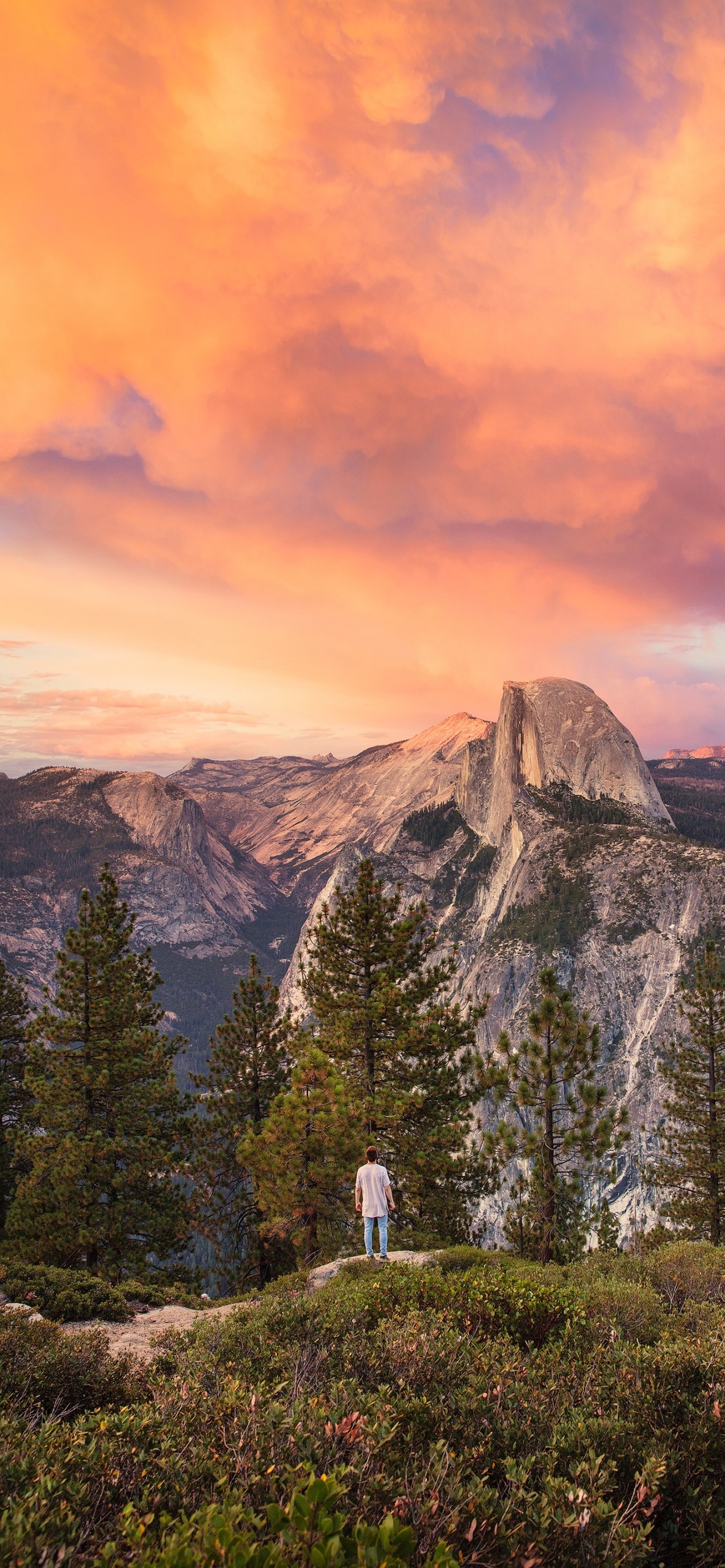Cloud, Hochland, Natur, Alpen, Sonnenuntergang. Wallpaper in 1242x2688 Resolution