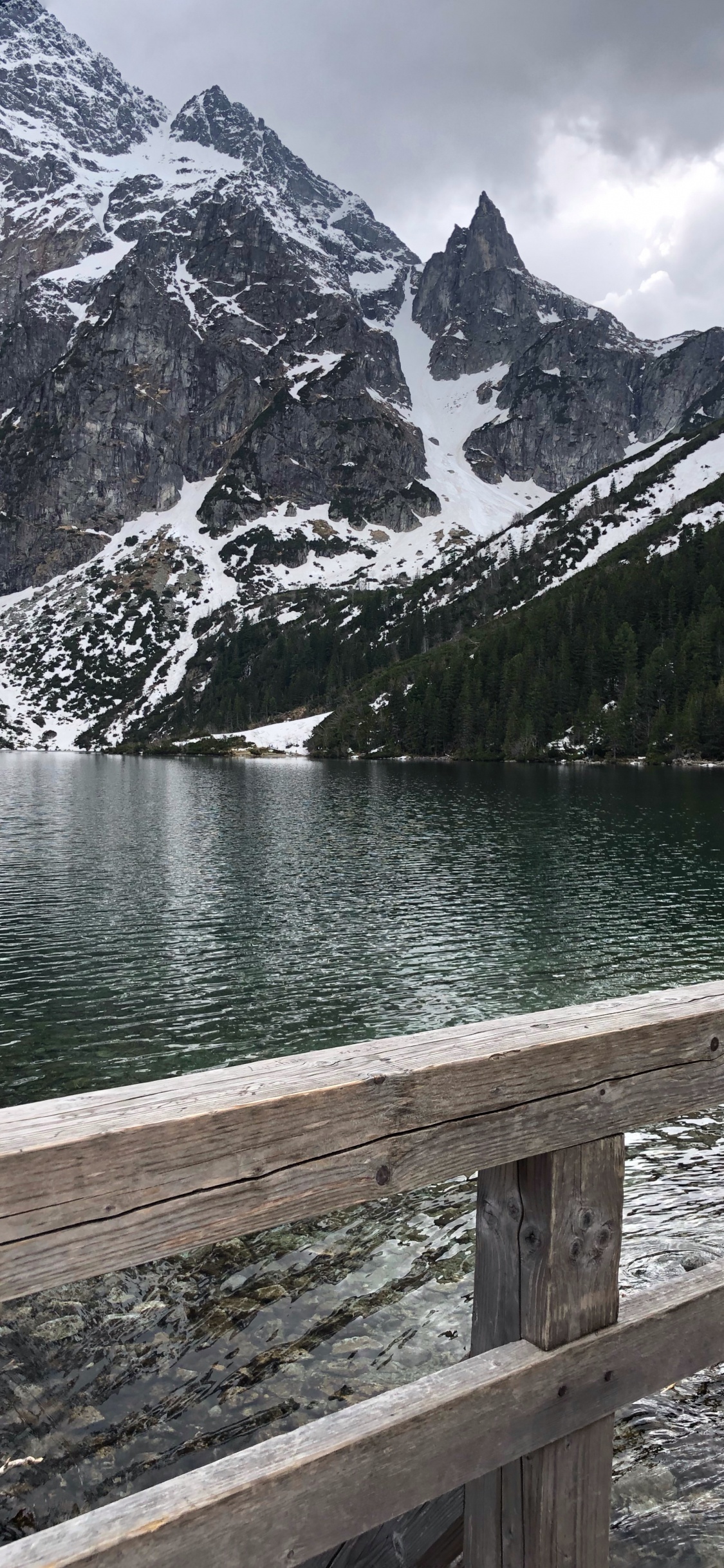 Ojo de Mar, Enterrado, Altos Tatras, Lago, Lago de Origen Glaciar. Wallpaper in 1125x2436 Resolution