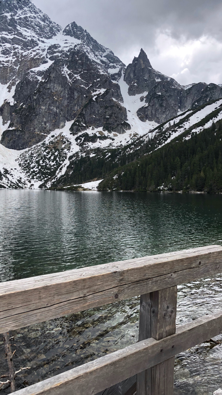 Ojo de Mar, Enterrado, Altos Tatras, Lago, Lago de Origen Glaciar. Wallpaper in 750x1334 Resolution