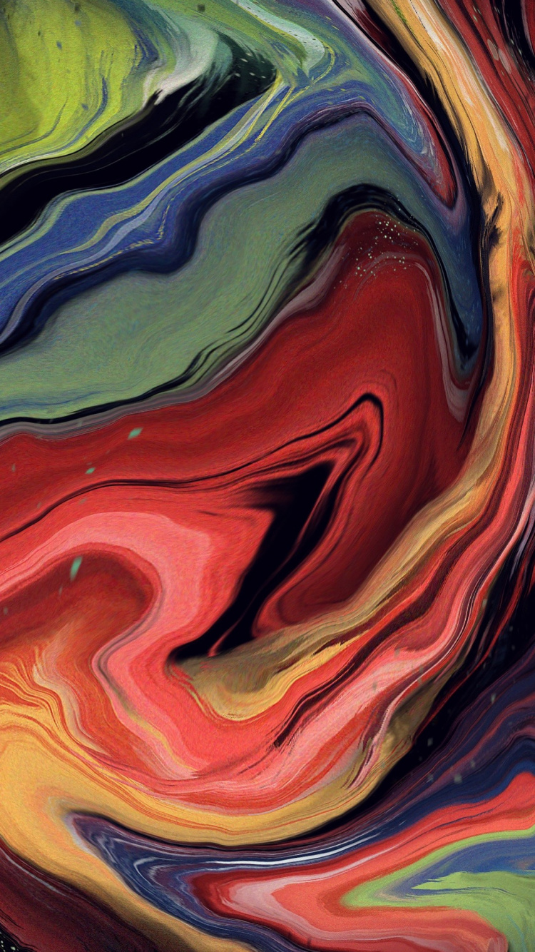 Fluid Paint Art, Abstract Art, Art, Painting, Printmaking. Wallpaper in 750x1334 Resolution