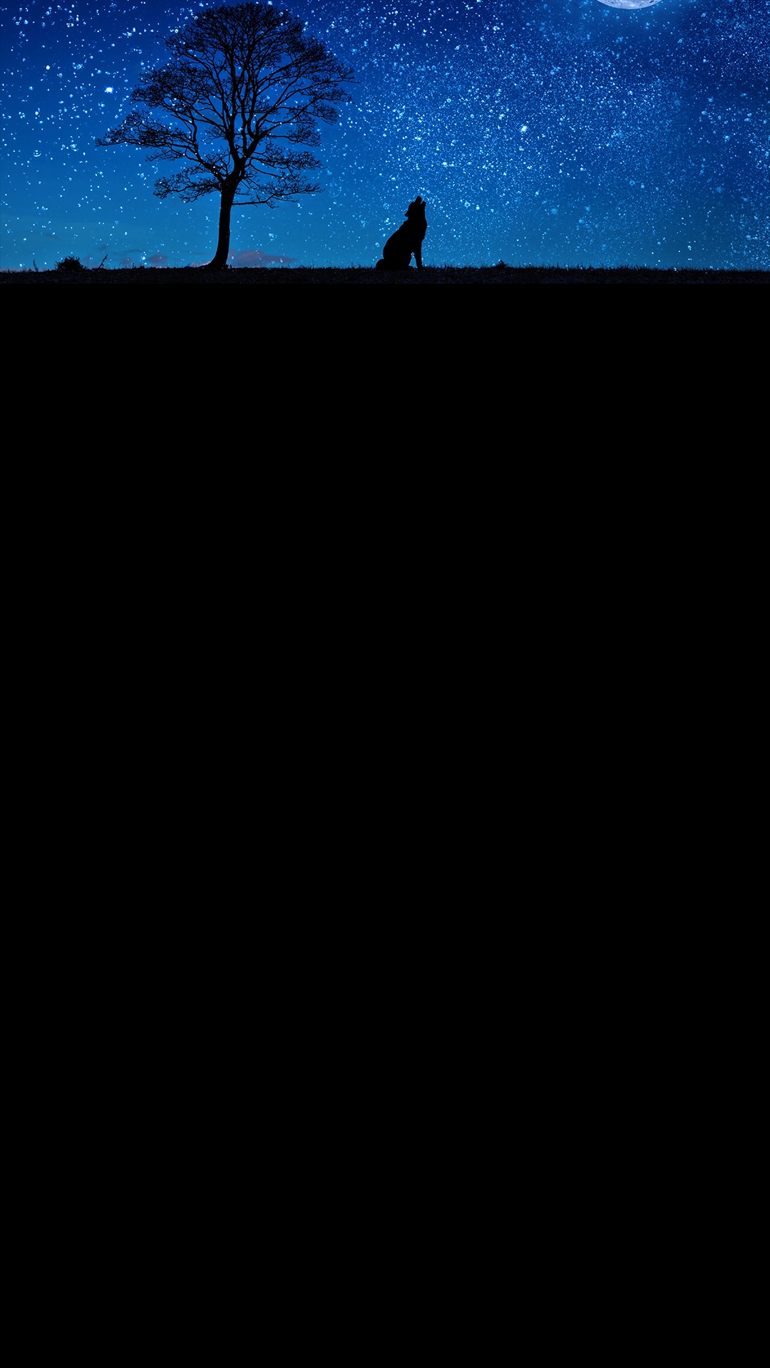 Lune Bleue en Irlande, Blue Moon, Atmosphère, Noir, Blue. Wallpaper in 1080x1920 Resolution