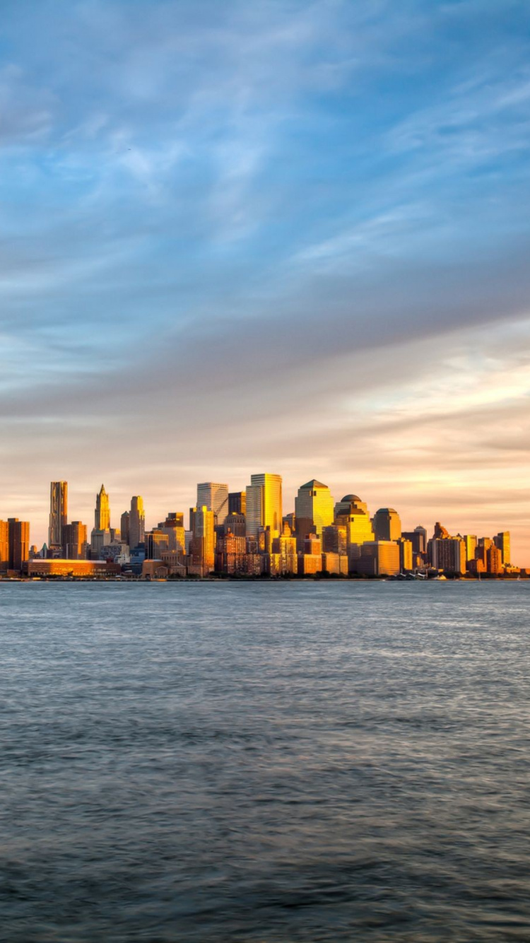 城市, 天际线, 城市景观, 地平线, 日落 壁纸 750x1334 允许