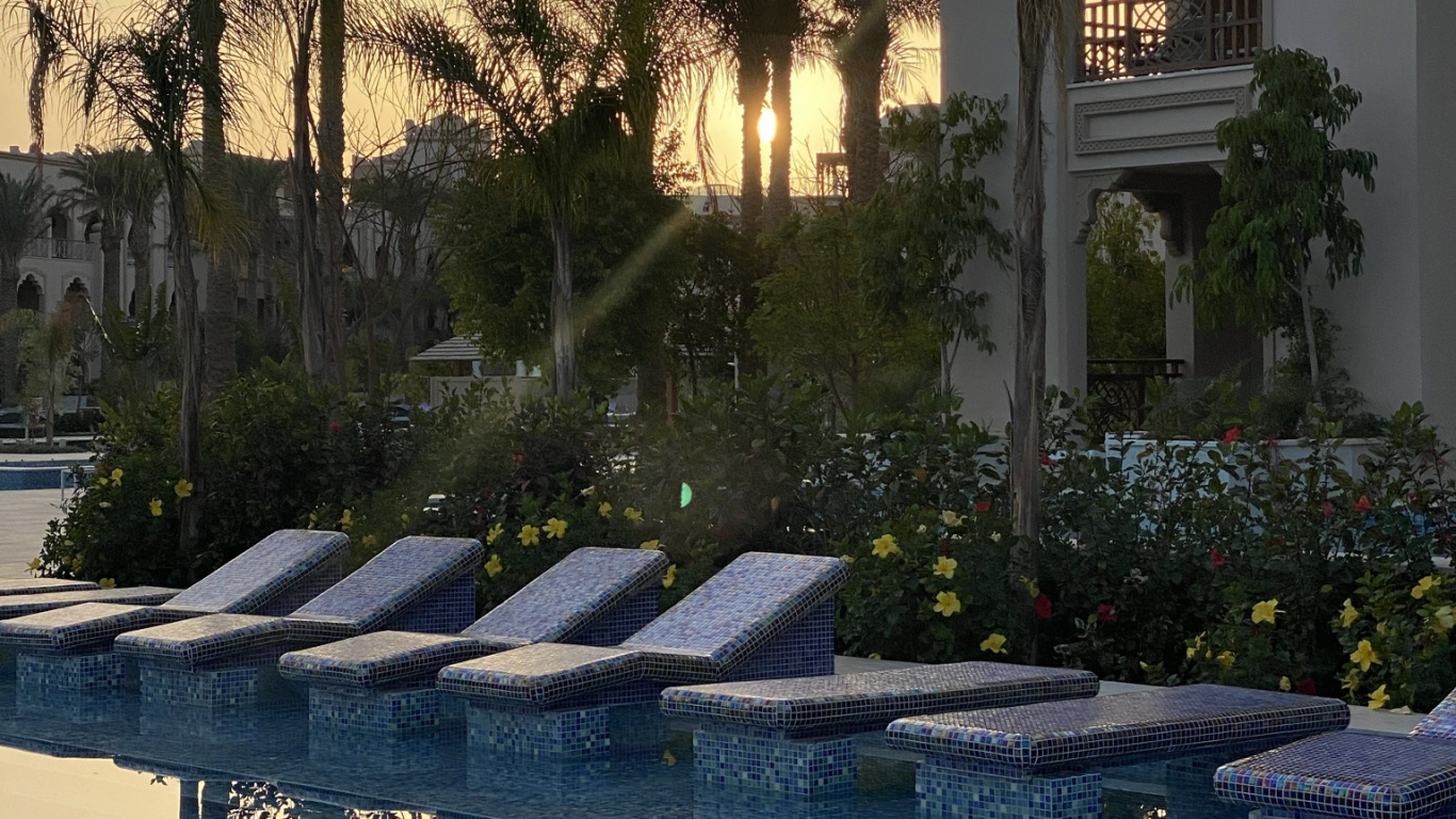 Reflection, Water, Plant, Daytime, Property. Wallpaper in 1366x768 Resolution