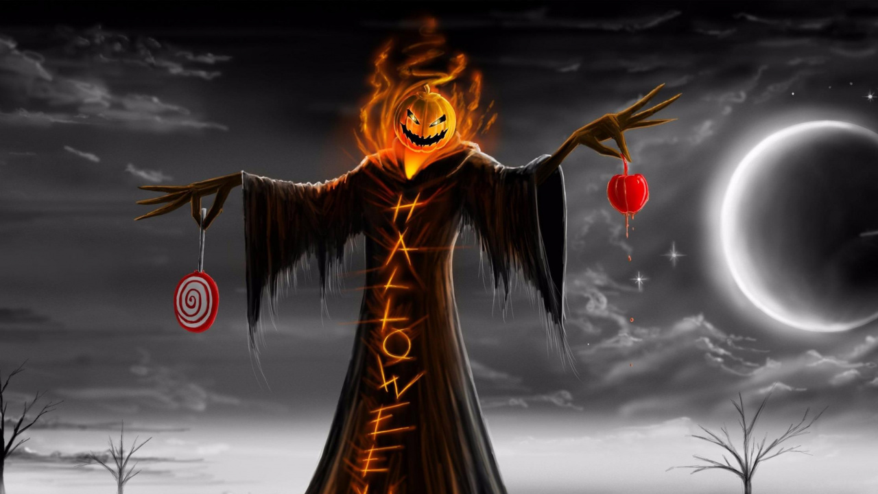 Demon, Darkness, Mythology, Sky, Supernatural Creature. Wallpaper in 1280x720 Resolution