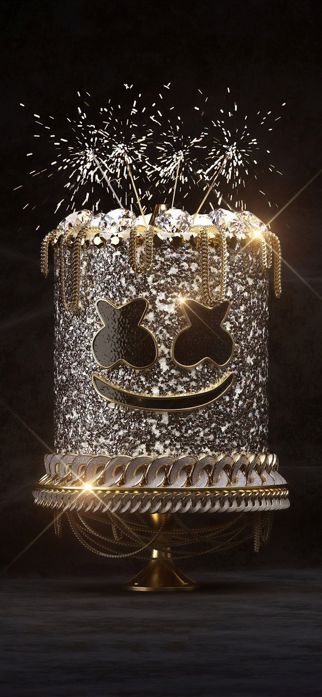 Spotify, Éclairage, Verre, Bougie, Illustration. Wallpaper in 1242x2688 Resolution