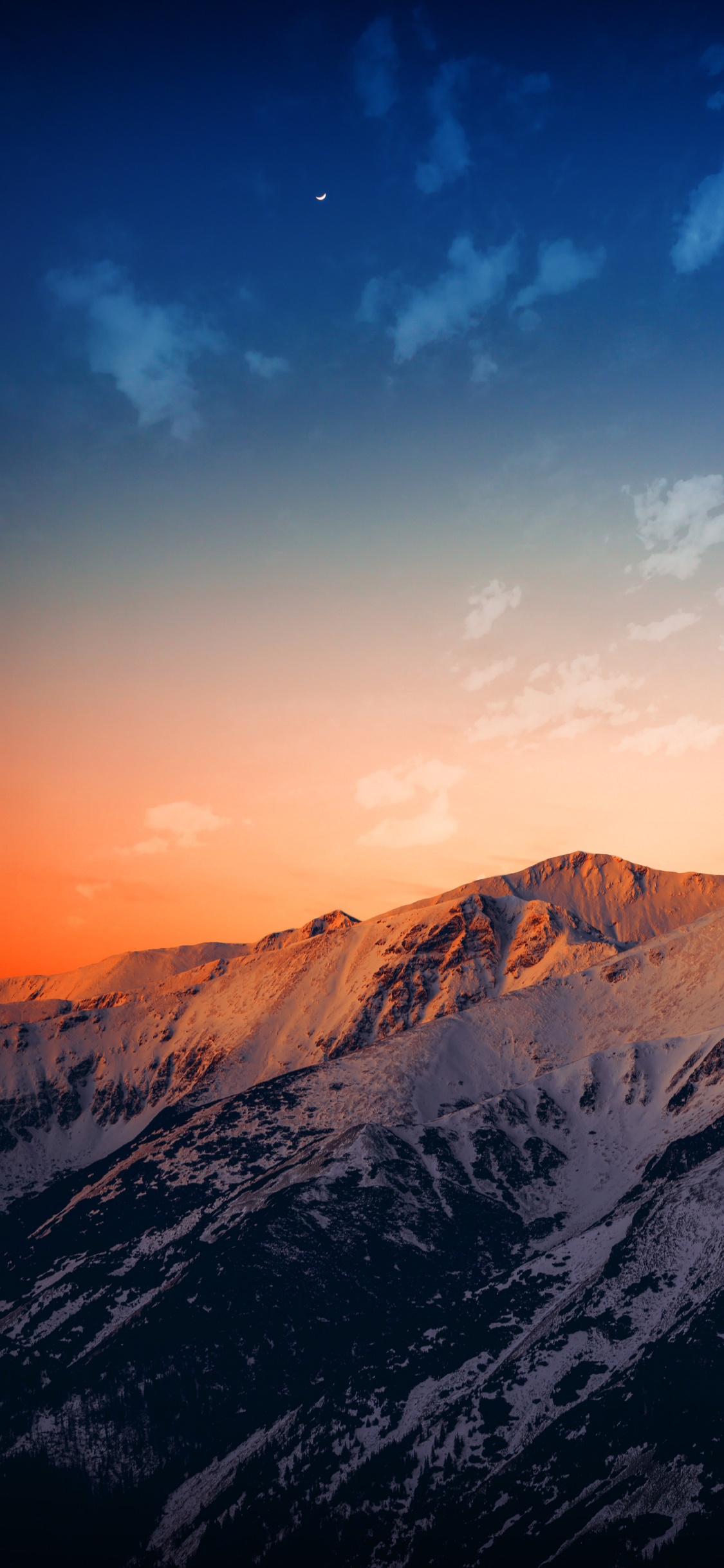 Atmosphère, L'écorégion, Afterglow, Highland, Pente. Wallpaper in 1125x2436 Resolution