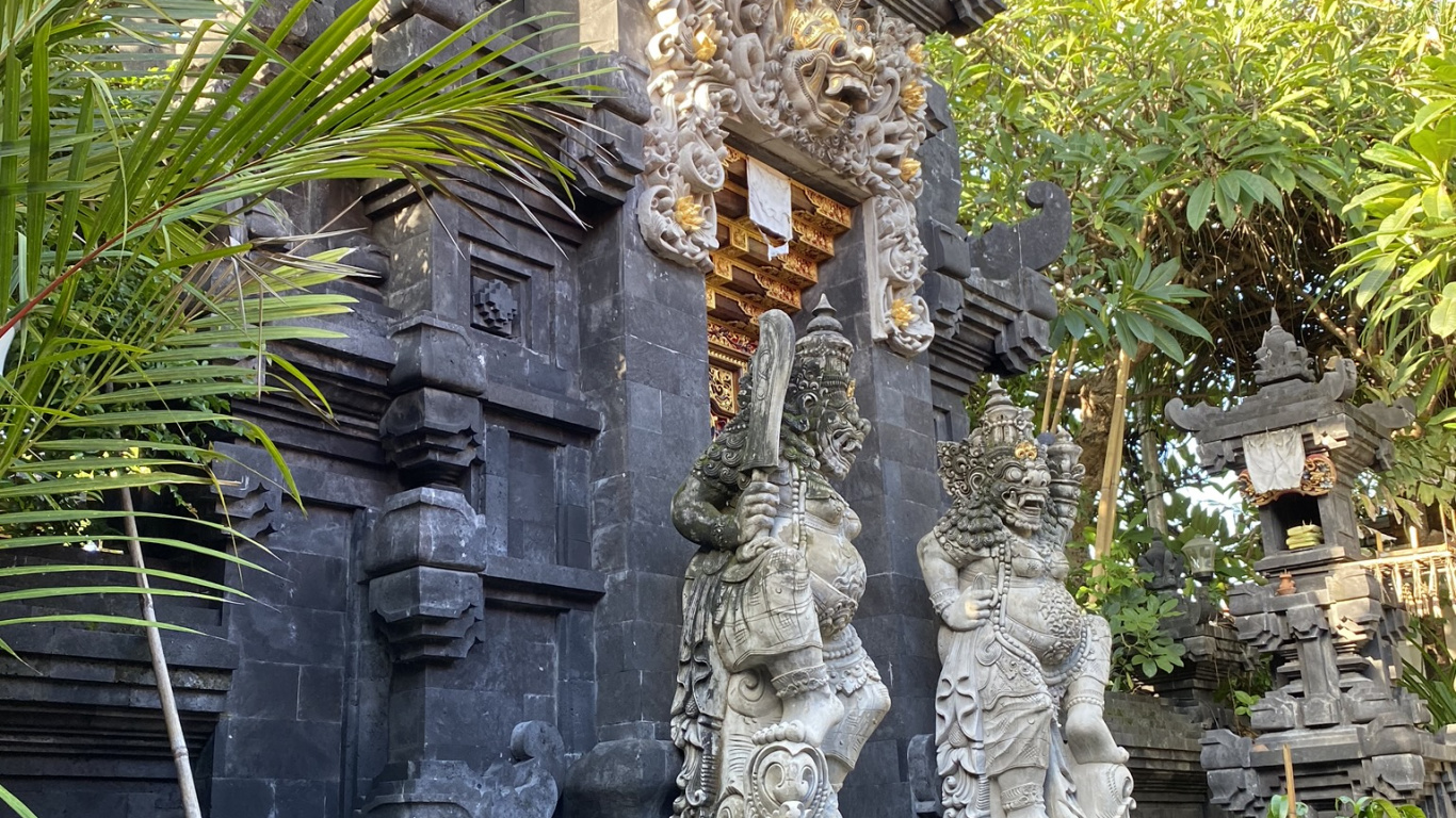Bali, Tempel, Statue, Alte Geschichte, Rock. Wallpaper in 1366x768 Resolution