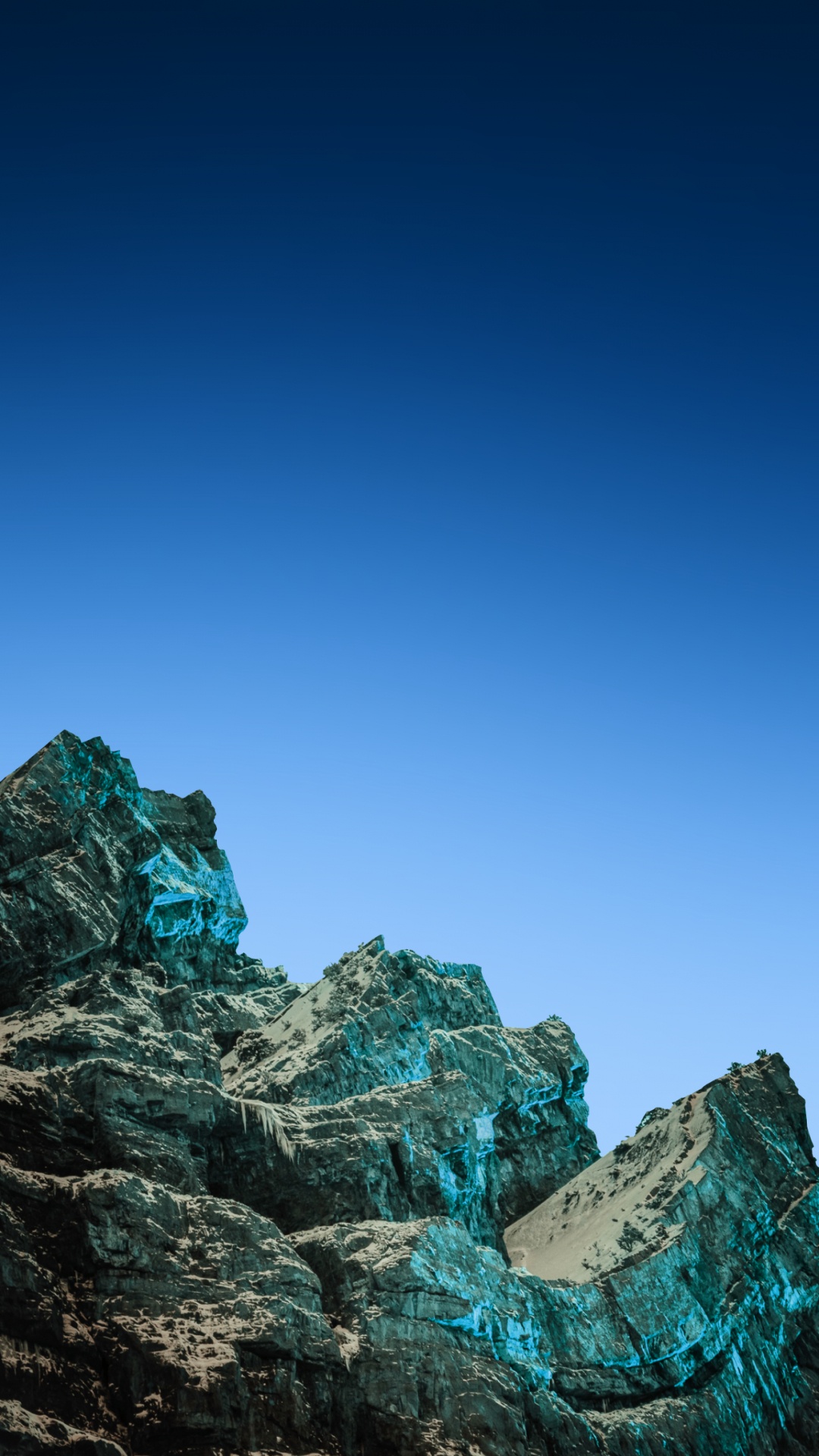 Gipfel, Blau, Naturlandschaft, BedRock, Gelände. Wallpaper in 1080x1920 Resolution