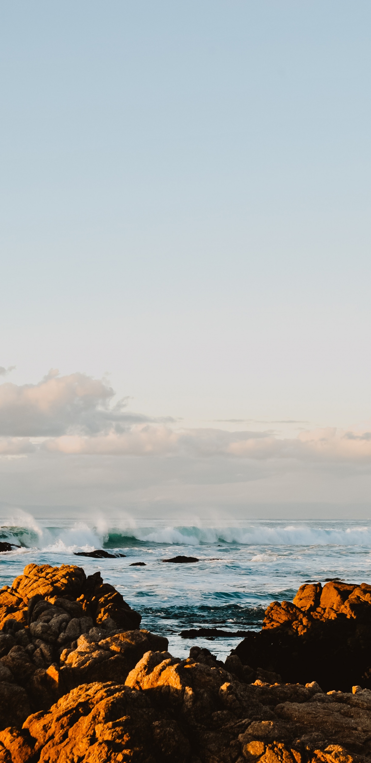 Body of Water, Sea, Wave, Ocean, Horizon. Wallpaper in 1440x2960 Resolution