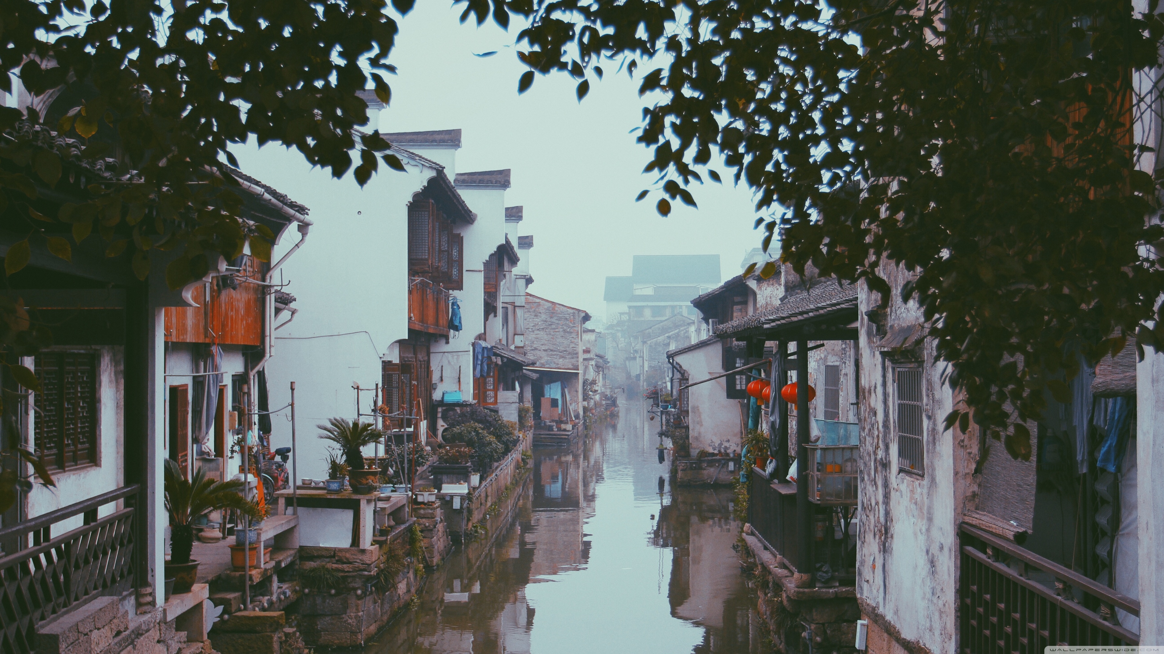 Shaoxing China, Shaoxing, Town, Waterway, Neighbourhood. Wallpaper in 3840x2160 Resolution