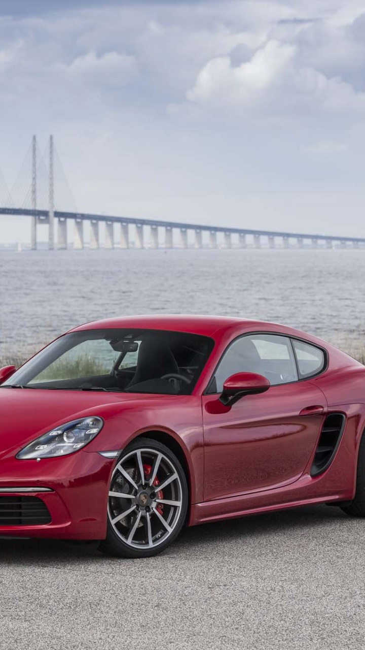Ferrari 458 Italia Rojo en la Carretera de Hormigón Gris Cerca Del Puente Durante el Día. Wallpaper in 720x1280 Resolution